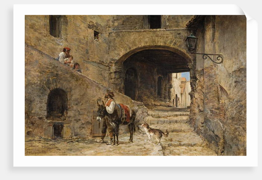 Anticoli Corrado on the Sabine Mountains, 1883 by Charles H. Poingdestre