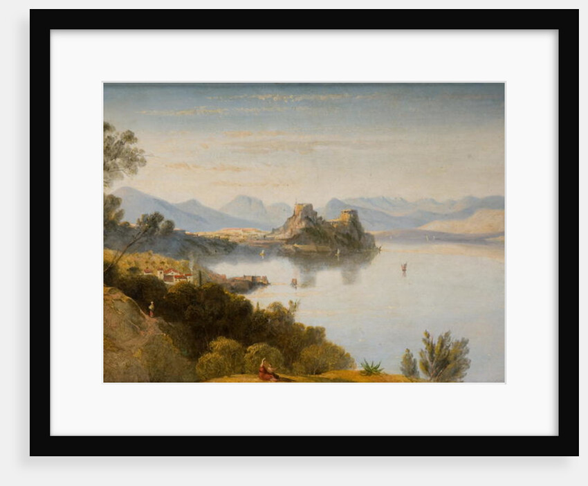 Albanian Mountains with Corfu in Distance by William James Linton