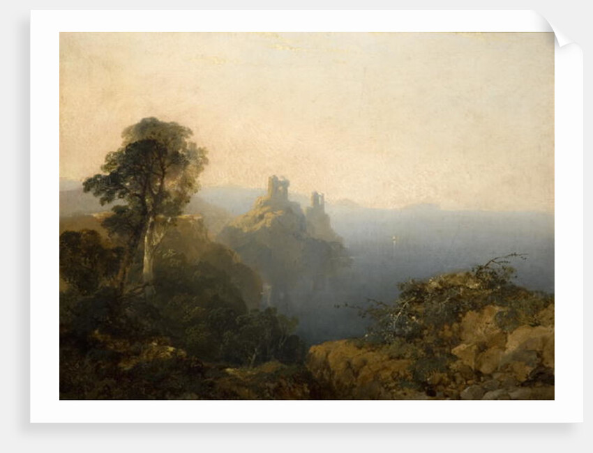 Black Castle, Wicklow, 1854 by Edmund John Niemann