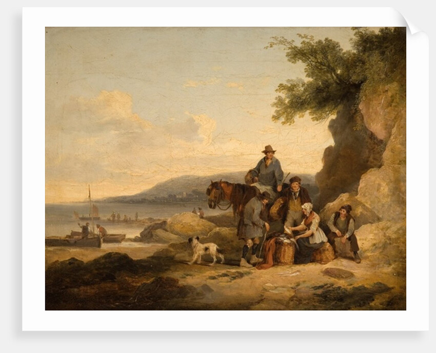 On the Beach at Portshead by William Shayer