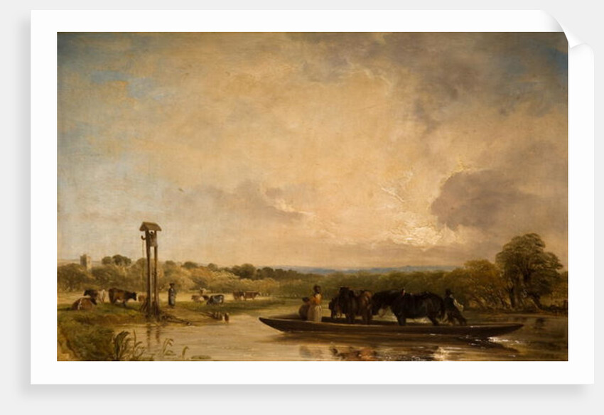 The Ferry Boat, 1844 by Frederick Richard Lee