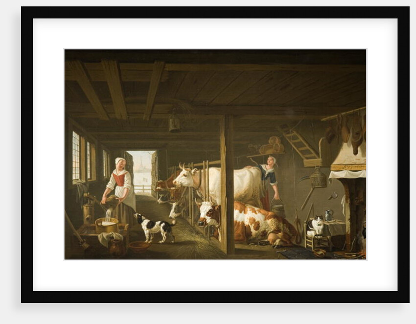 Milking in Winter by Jan van Gool
