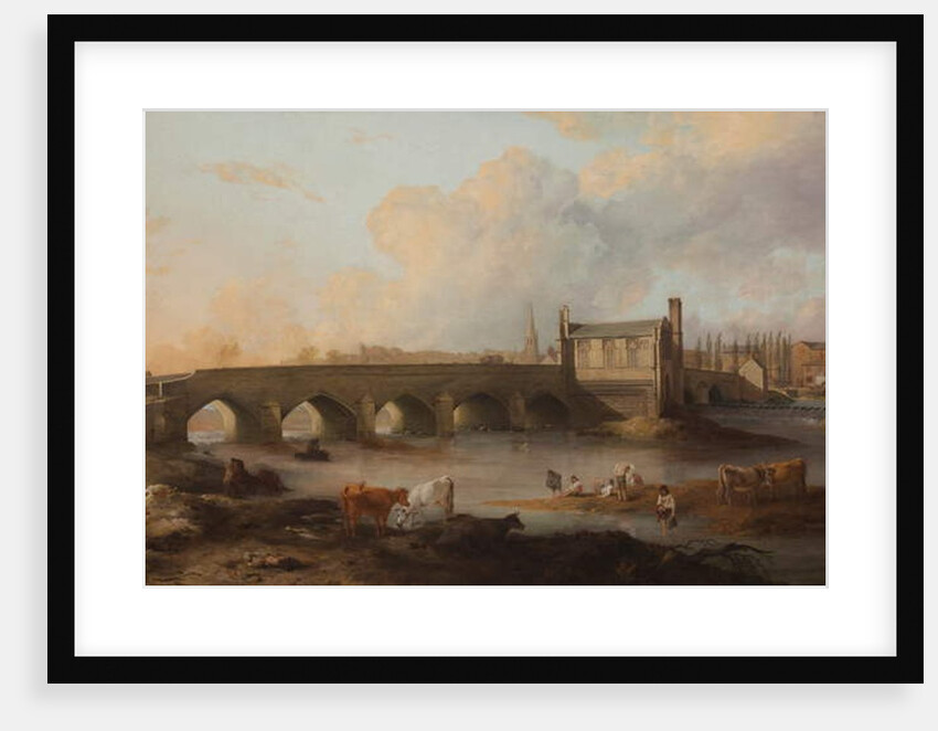 Wakefield Bridge and Chantry Chapel, 1793 by Philip Reinagle