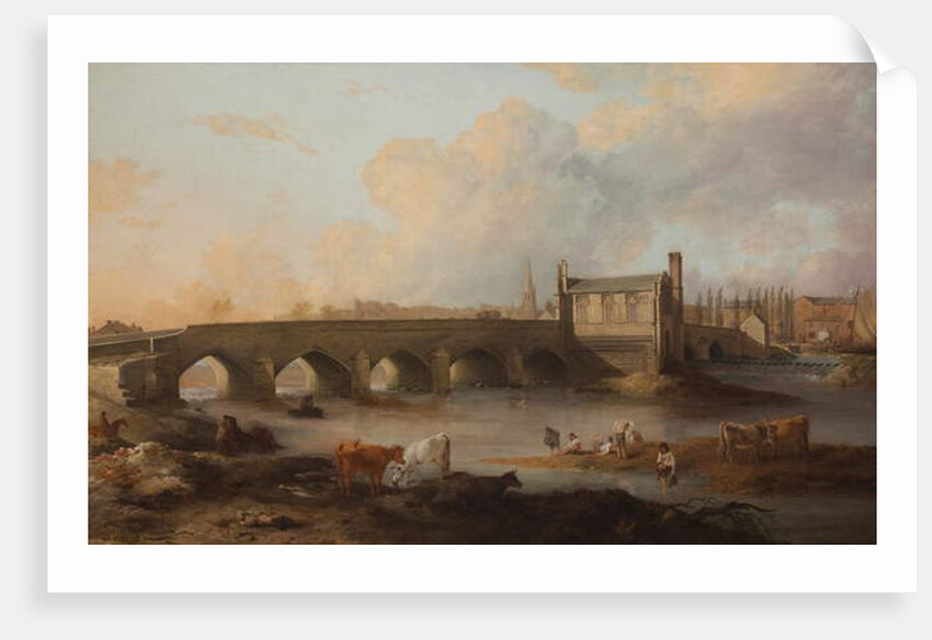 Wakefield Bridge and Chantry Chapel, 1793 by Philip Reinagle
