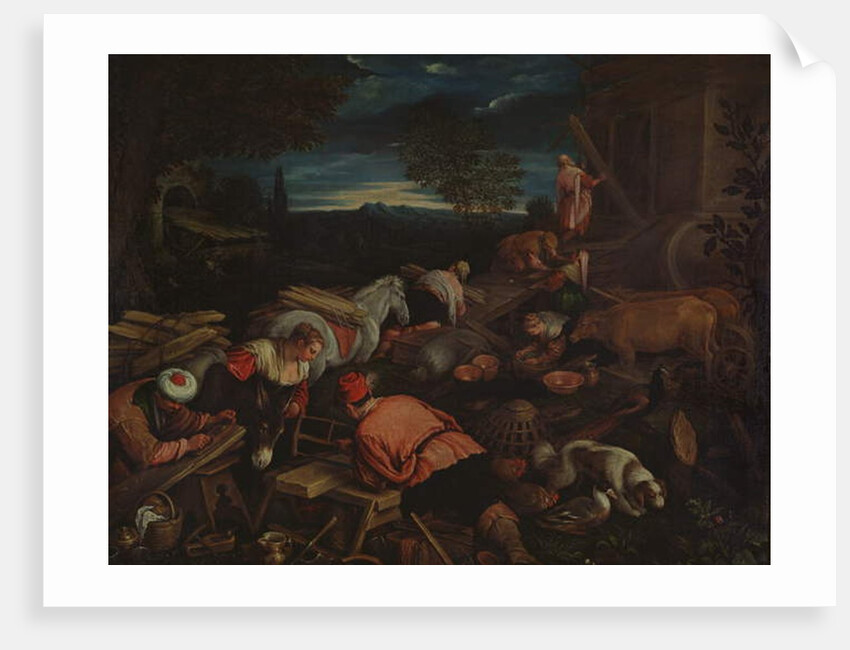 Building the Ark by Francesco Bassano