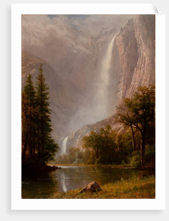 Yosemite Falls, c.1865-70 by Albert Bierstadt