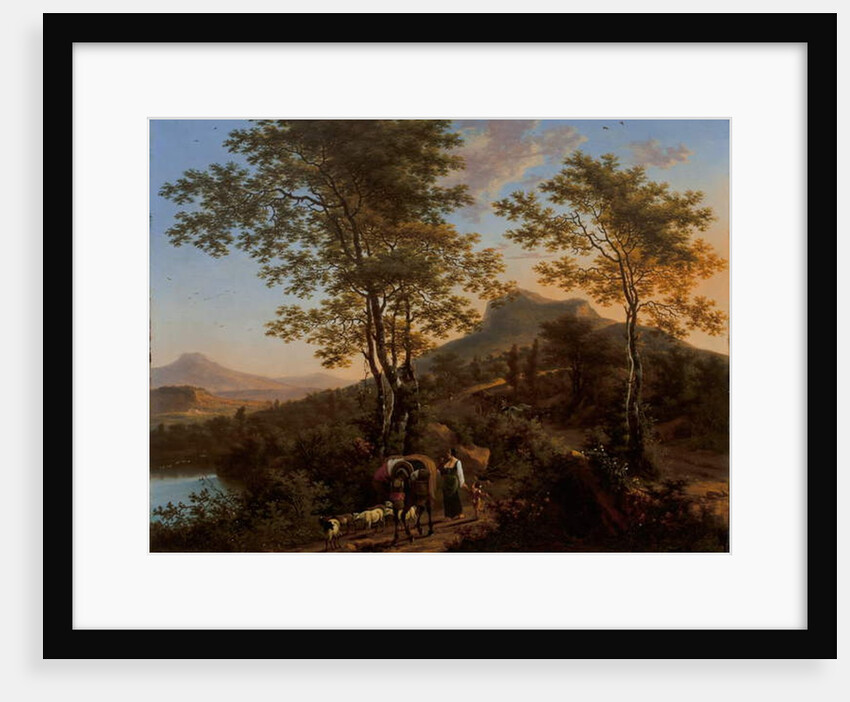 Italian Landscape with Peasants by Willem de Heusch