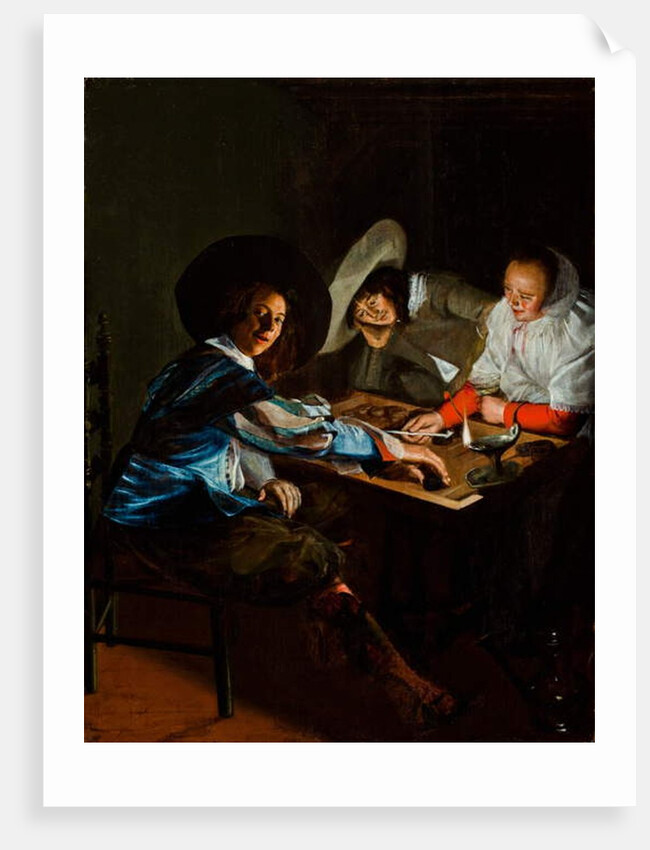 A Game of Tric-Trac, c.1630 by Judith Leyster