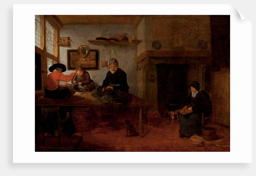 The Interior of a Tailor Shop by Quiringh Gerritsz. van Brekelenkam