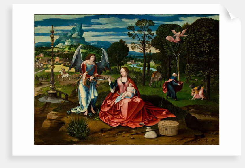 Rest on the Flight into Egypt by Master of Female Half Lengths