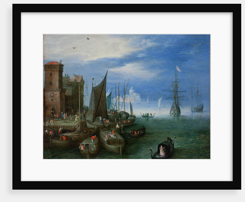 Port Scene in Venice, c.1600 by Jan the Elder Brueghel
