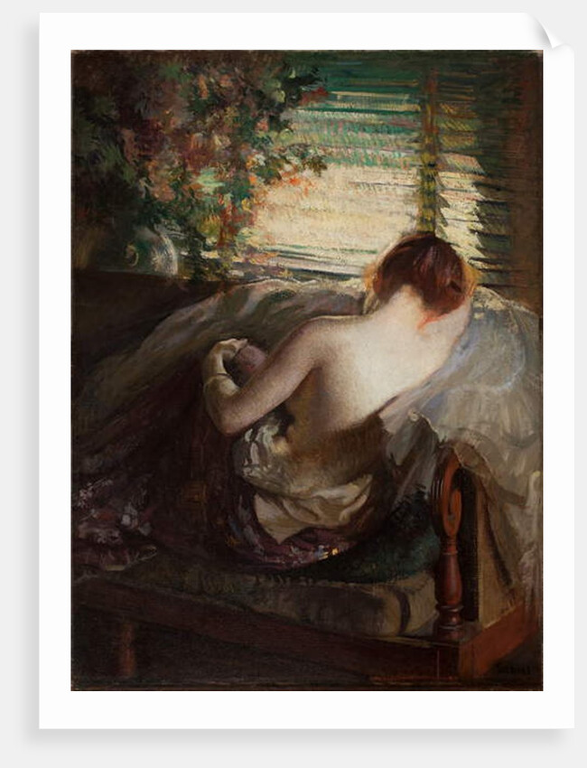 The Venetian Blind by Edmund Charles Tarbell
