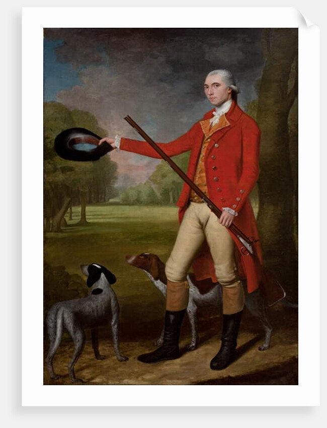 Portrait of a Man With Gun by Ralph Earl or Earle