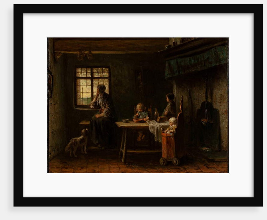The Anxious Family by Jozef (1824-1911) Israels