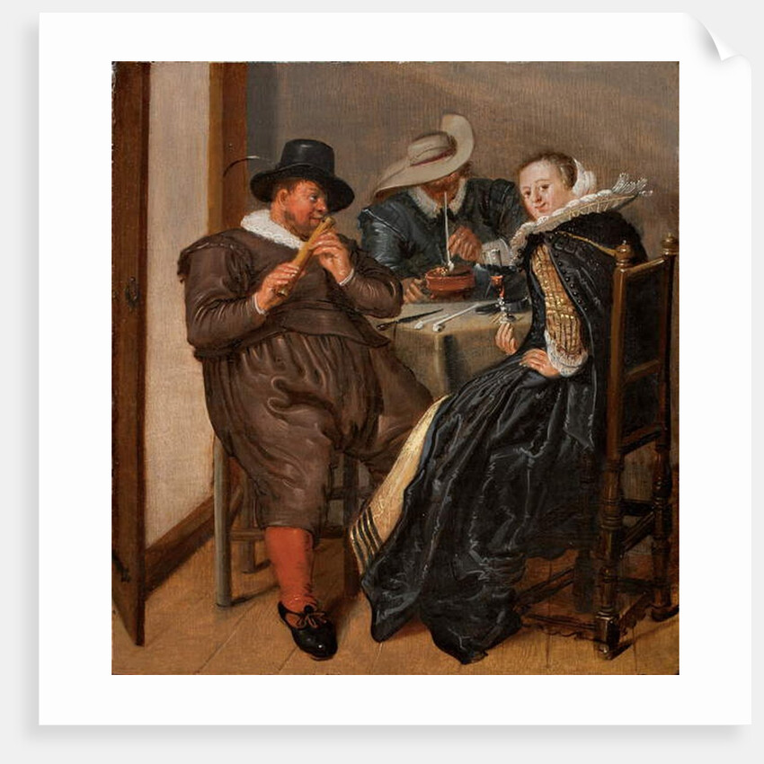 Merry Company with Flutist by Dirck Hals