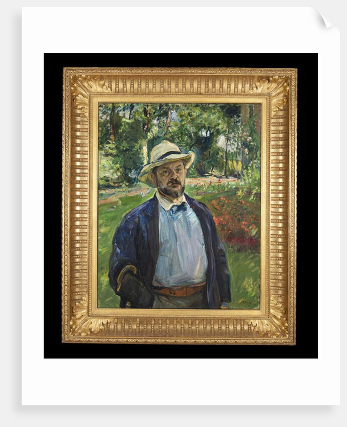 A Self-Portrait in the Garden at Godramstein, 1910 by Max Slevogt