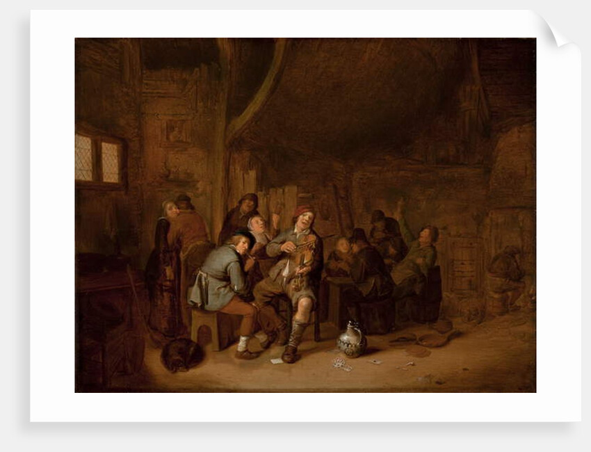 Figures smoking and playing music in an inn, c.1640 by Jan Miense Molenaer