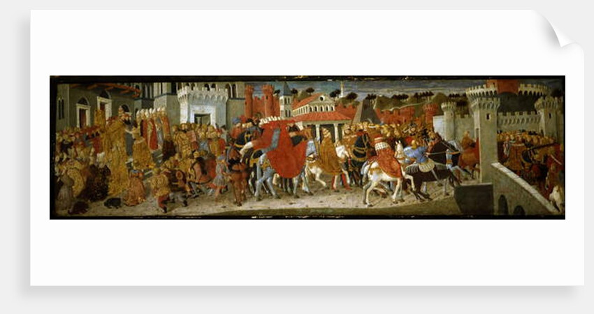 Scenes from the Coronation of the Emperor Frederick III in Rome by Giovanni Di Ser Giovanni Lo Scheggia Guidi