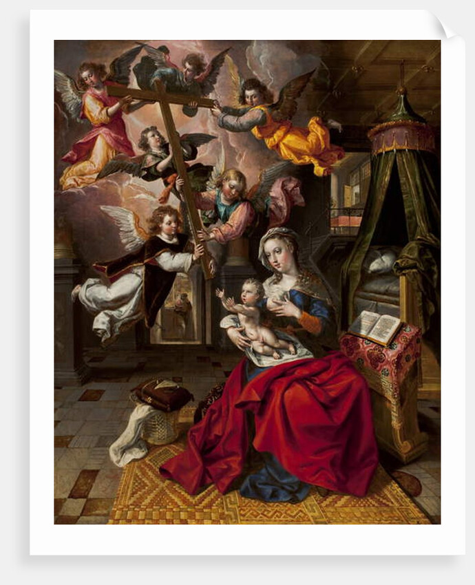 Virgin with the Christ Child Welcoming the Cross, c.1600 by Maarten de Vos