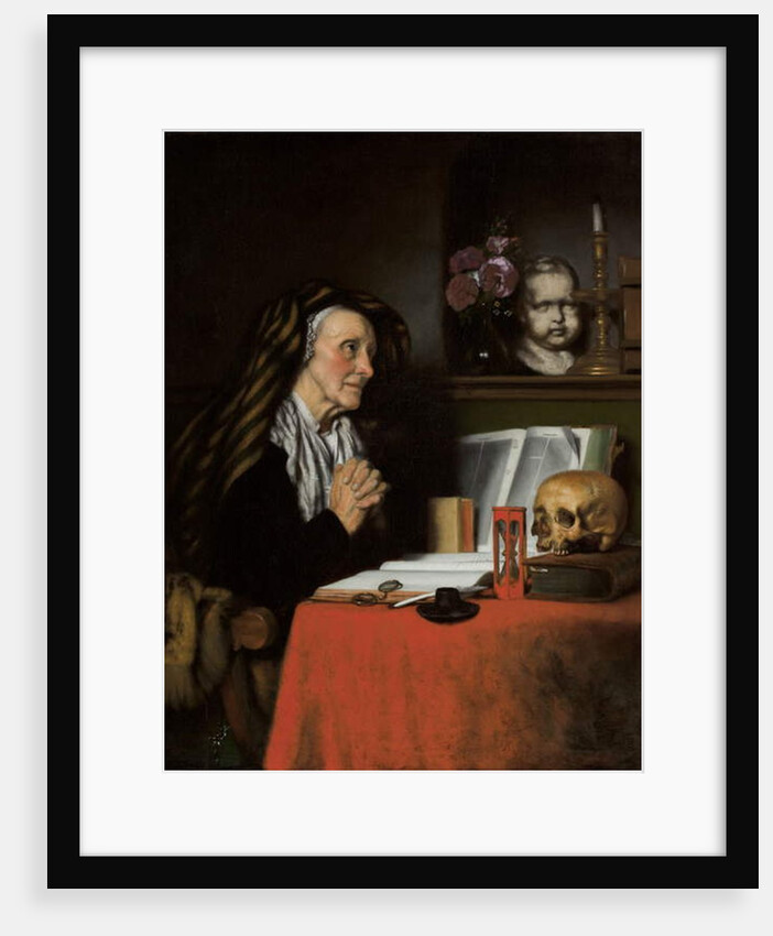 An old woman praying, c.1655 by Nicolaes Maes