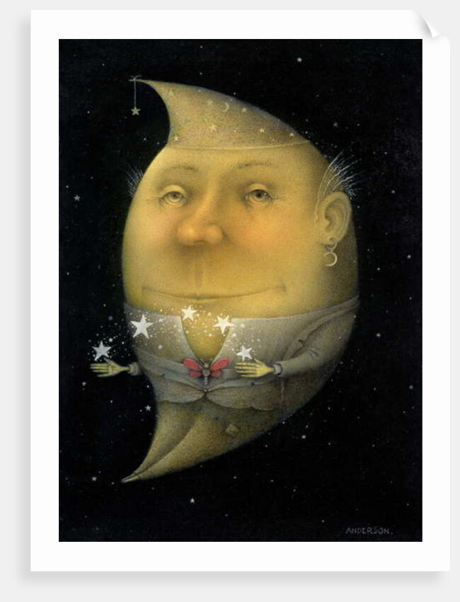 Juggling Crescent Moon by Wayne Anderson