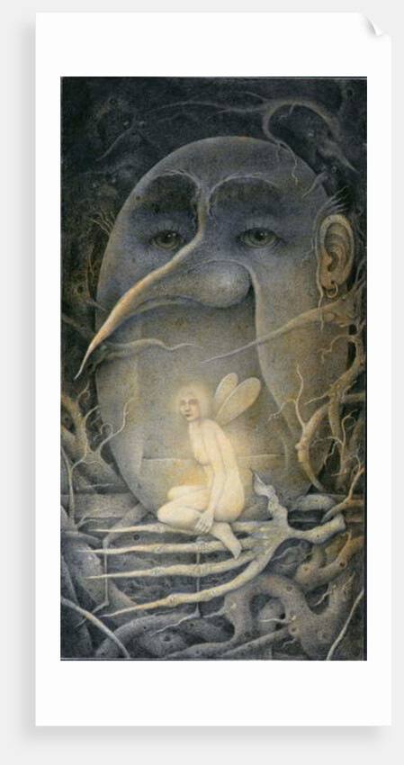 Threatening Humpty Dumpty and Fairy. 'If you go down to the woods today...' by Wayne Anderson