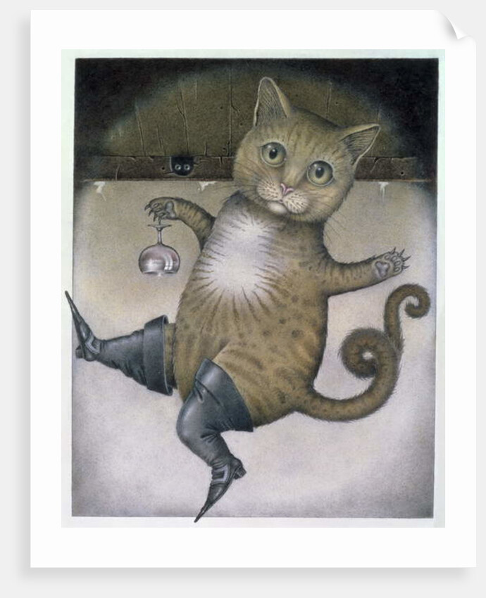 Puss in Boots doing a Somersault by Wayne Anderson