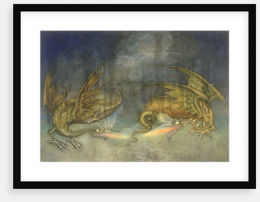 Fighting Dragons, 1979 by Wayne Anderson