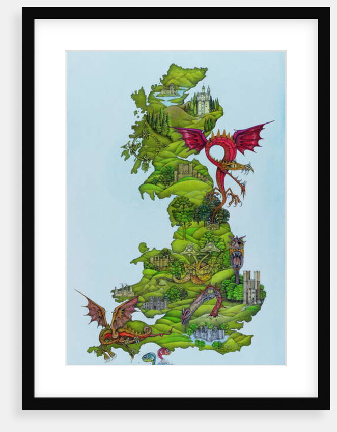 Dragon Map, 1986 by Wayne Anderson