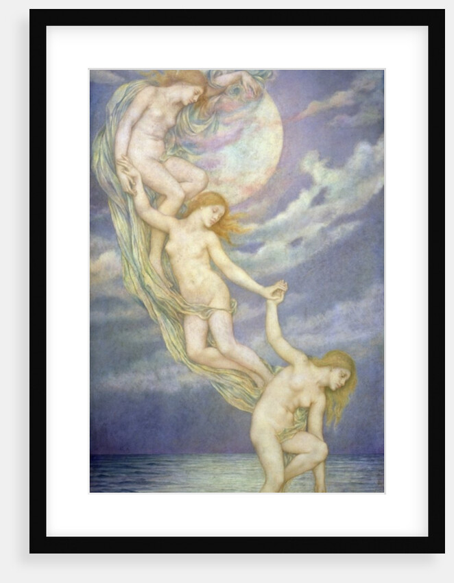 Moonbeams Dipping into the Sea by Evelyn De Morgan