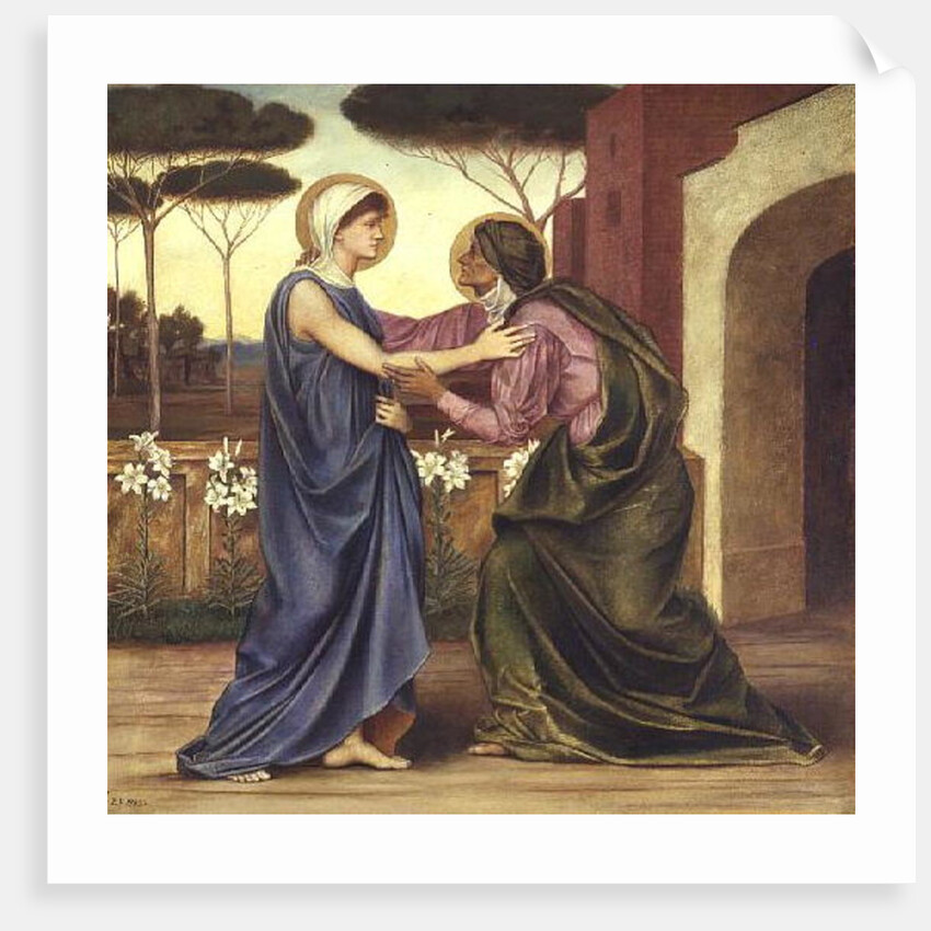 Salutation or The Visitation, 1883 by Evelyn De Morgan