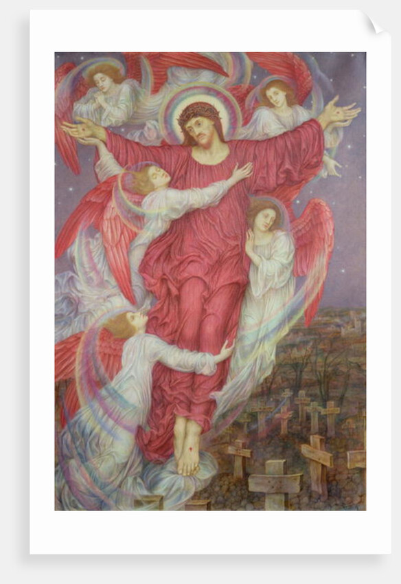 The Red Cross, c.1916 by Evelyn De Morgan