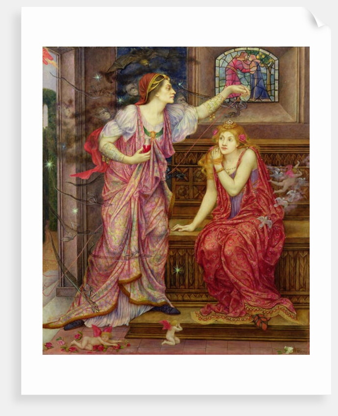 Queen Eleanor and Fair Rosamund, c.1901-1902 by Evelyn De Morgan