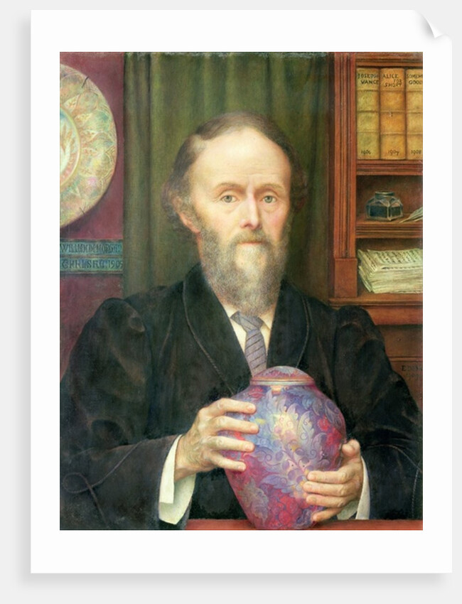 Portrait of William de Morgan 1909 by Evelyn De Morgan