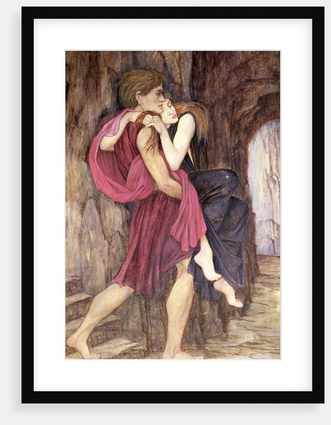 Two Figures in a Cave by John Roddam Spencer Stanhope