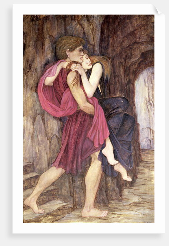 Two Figures in a Cave by John Roddam Spencer Stanhope