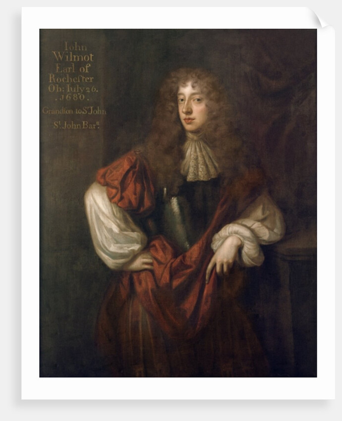 Portrait of John Wilmot 2nd Earl of Rochester by Peter (after) Lely