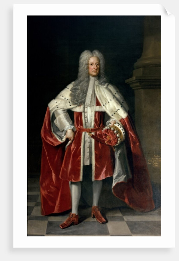 Portrait of Henry, 1st Viscount St. John in his coronation robes, 1727 by Godfrey Kneller