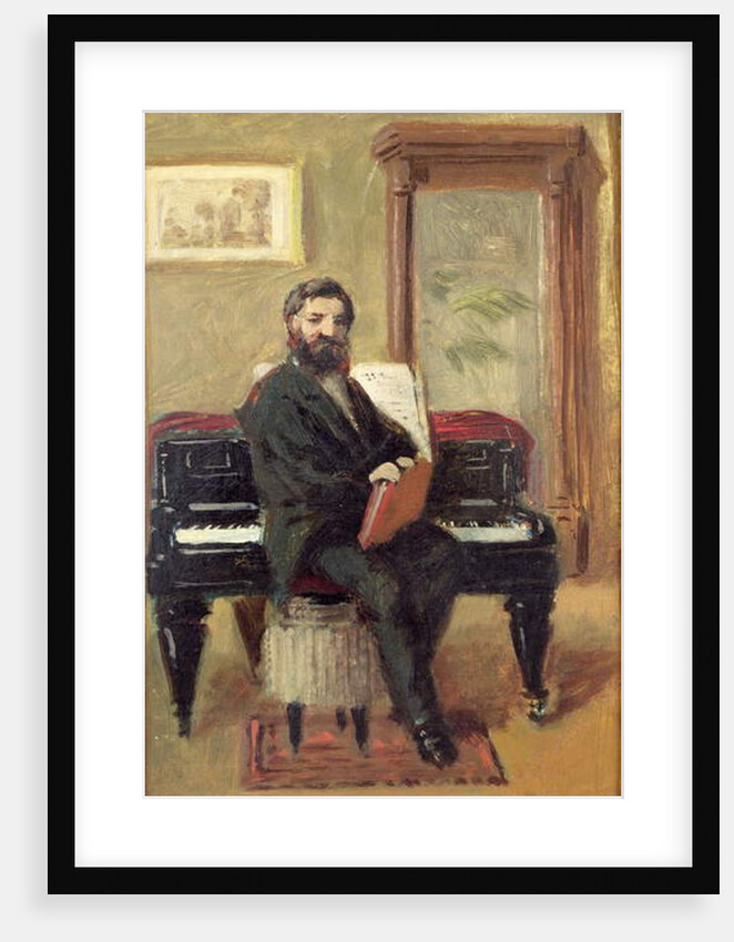Claude Achille Debussy at his Piano by Jacques-Emile Blanche