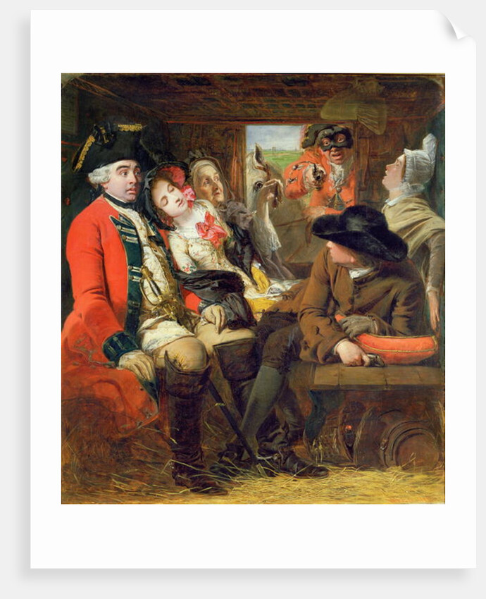 A Stagecoach Adventure, Bagshot Heath, 1848 by William Powell Frith