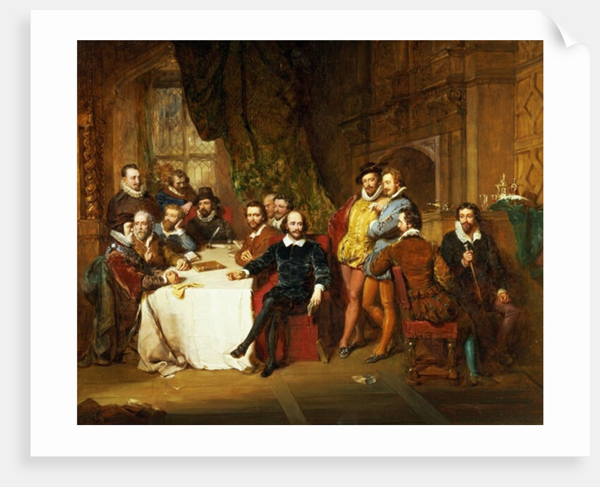 Shakespeare and his Friends at the Mermaid Tavern, 1850 by John Faed