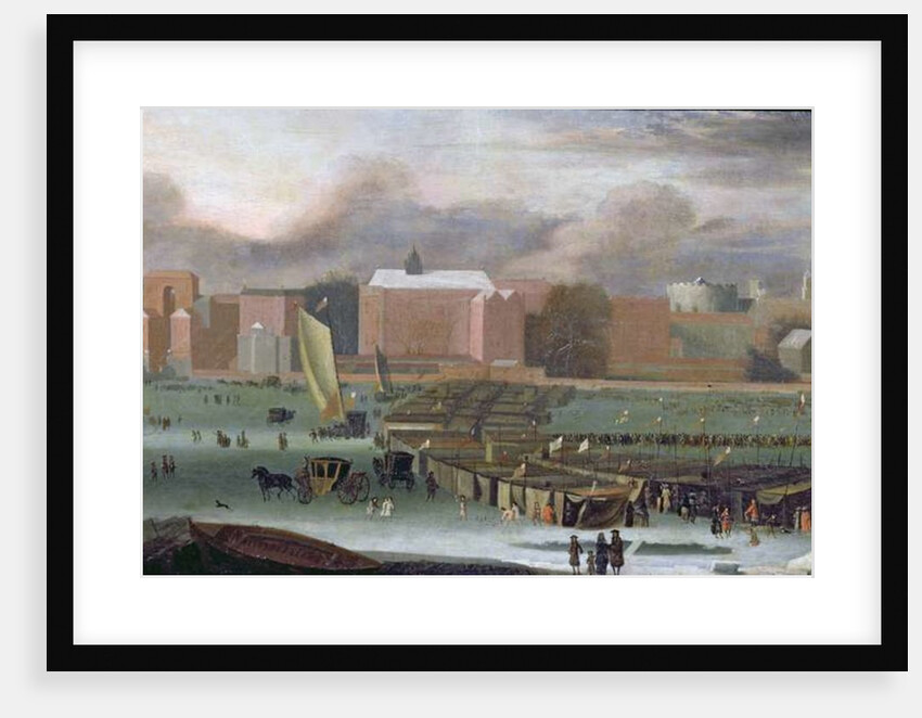 A Frost Fair on the Thames at Temple Stairs, c.1684 by Abraham Danielsz. Hondius