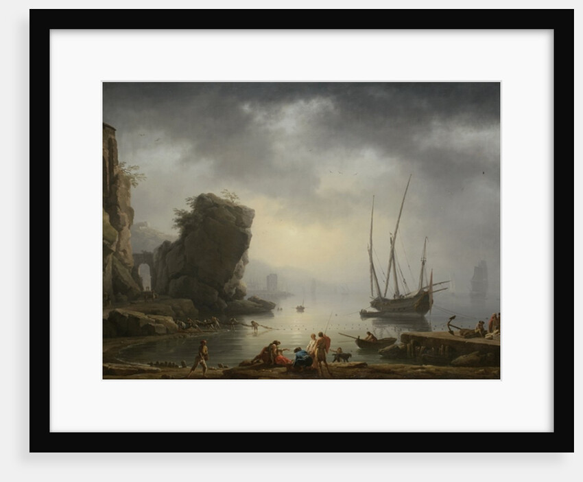 Mediterranean Coastal Scene, 1746 by Antoine Charles Horace Vernet
