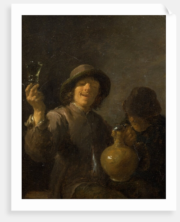 Two Boors drinking by David the Younger Teniers