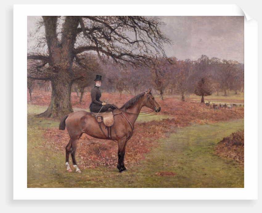 Lady Mabel Bridgeman on 'Claribel', 1885 by Charles Augustus Henry Lutyens