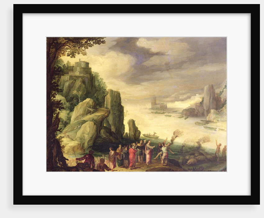 Christ casting out devils by Paul Brill or Bril