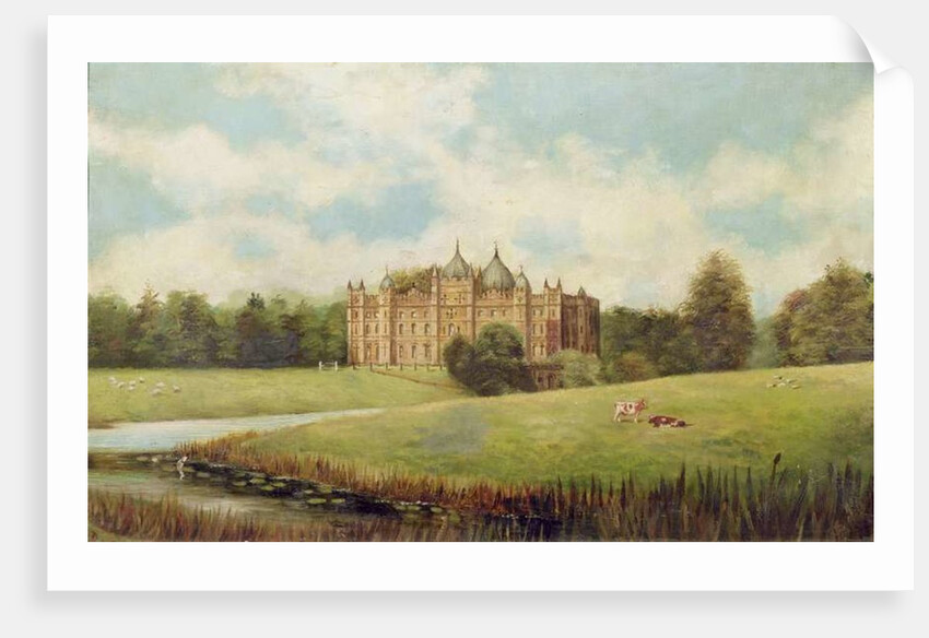 Tong Castle across the Meadows by English School