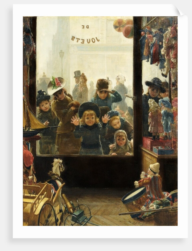 The Toyshop Window by Timoleon Marie Lobrichon