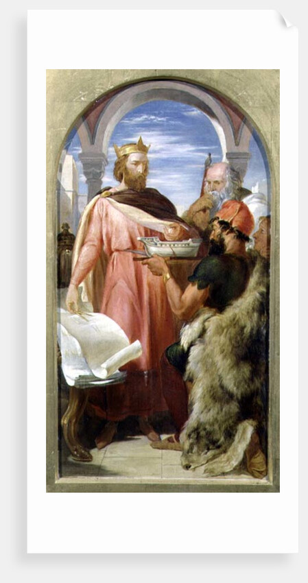 A model for Alfred's Navy, 1851 by John Callcott Horsley