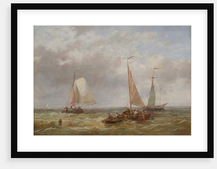 Fishing Boats at Sea by Abraham Hulk